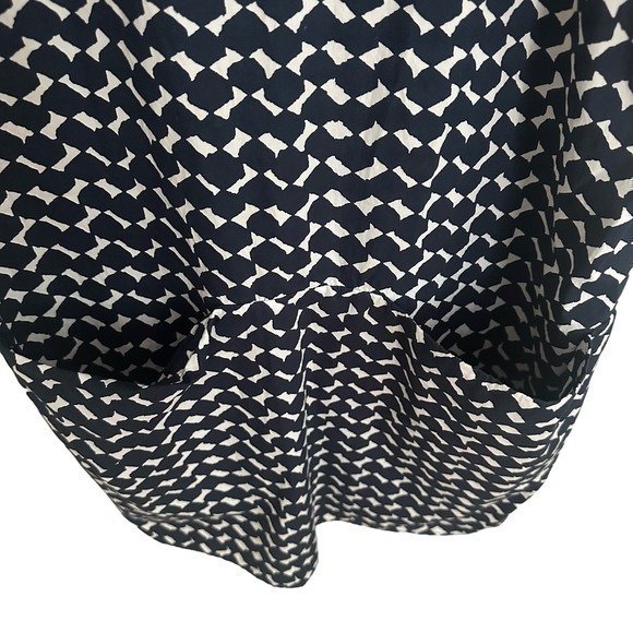 COS‎ Navy and White Geometric Tunic Mini Dress Size 2 - Picture 2 of 5